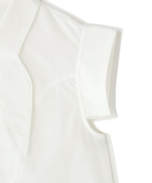L.H.P(エルエイチピー)の「MAVYMAVYTH/メヴィス/NO SLEEVE SHIRT(シャツ/ブラウス・レディース・ホワイト/ブルー・S/M)」の11枚目の写真