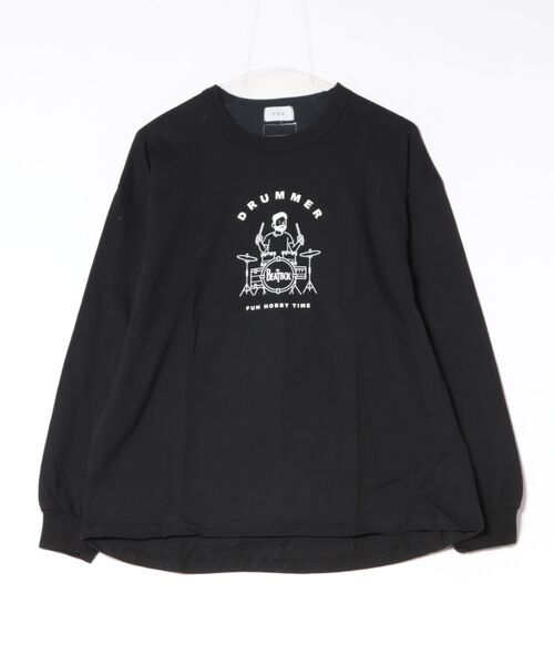 FOV(フォブ)の「FOV/フォブ DRUMMER L/S Tシャツ(Tシャツ/カットソー・レディース・ホワイト/ブラック/ベージュ系その他・F)」の3枚目の写真