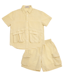 Loose Fit Utility Linen Set-Up_Yellow