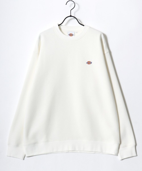 Dickies(ディッキーズ)の「Dickies/ディッキーズ 別注 オーバーサイズ 裏起毛 ミニロゴワッペン ワンポイント刺繍 スウェット トレーナー/長袖 トップス プルオーバー/レディース メンズ(スウェット・メンズ・ダークグリーン/ブラック/グレー/ネイビー/アッシュグレー/ホワイト/ブラウン・M/L/XL)」の15枚目の写真