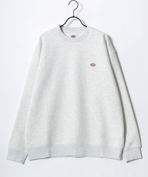 Dickies(ディッキーズ)の「Dickies/ディッキーズ 別注 オーバーサイズ 裏起毛 ミニロゴワッペン ワンポイント刺繍 スウェット トレーナー/長袖 トップス プルオーバー/レディース メンズ(スウェット・メンズ・ダークグリーン/ブラック/グレー/ネイビー/アッシュグレー/ホワイト/ブラウン・M/L/XL)」の17枚目の写真