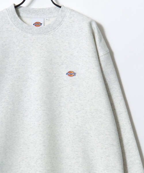 Dickies(ディッキーズ)の「Dickies/ディッキーズ 別注 オーバーサイズ 裏起毛 ミニロゴワッペン ワンポイント刺繍 スウェット トレーナー/長袖 トップス プルオーバー/レディース メンズ(スウェット・メンズ・ダークグリーン/ブラック/グレー/ネイビー/アッシュグレー/ホワイト/ブラウン・M/L/XL)」の10枚目の写真