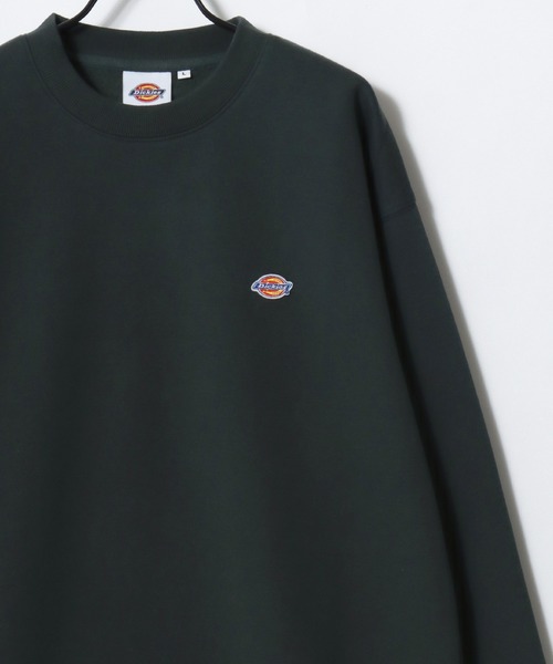 Dickies(ディッキーズ)の「Dickies/ディッキーズ 別注 オーバーサイズ 裏起毛 ミニロゴワッペン ワンポイント刺繍 スウェット トレーナー/長袖 トップス プルオーバー/レディース メンズ(スウェット・メンズ・ダークグリーン/ブラック/グレー/ネイビー/アッシュグレー/ホワイト/ブラウン・M/L/XL)」の13枚目の写真