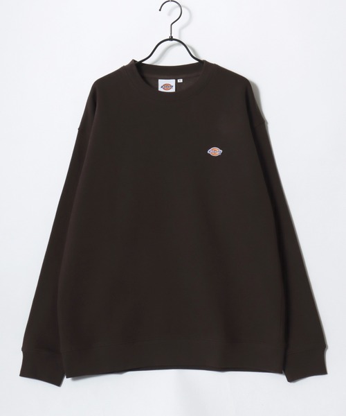 Dickies(ディッキーズ)の「Dickies/ディッキーズ 別注 オーバーサイズ 裏起毛 ミニロゴワッペン ワンポイント刺繍 スウェット トレーナー/長袖 トップス プルオーバー/レディース メンズ(スウェット・メンズ・ダークグリーン/ブラック/グレー/ネイビー/アッシュグレー/ホワイト/ブラウン・M/L/XL)」の19枚目の写真