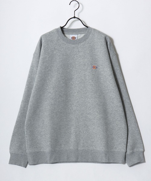 Dickies(ディッキーズ)の「Dickies/ディッキーズ 別注 オーバーサイズ 裏起毛 ミニロゴワッペン ワンポイント刺繍 スウェット トレーナー/長袖 トップス プルオーバー/レディース メンズ(スウェット・メンズ・ダークグリーン/ブラック/グレー/ネイビー/アッシュグレー/ホワイト/ブラウン・M/L/XL)」の18枚目の写真