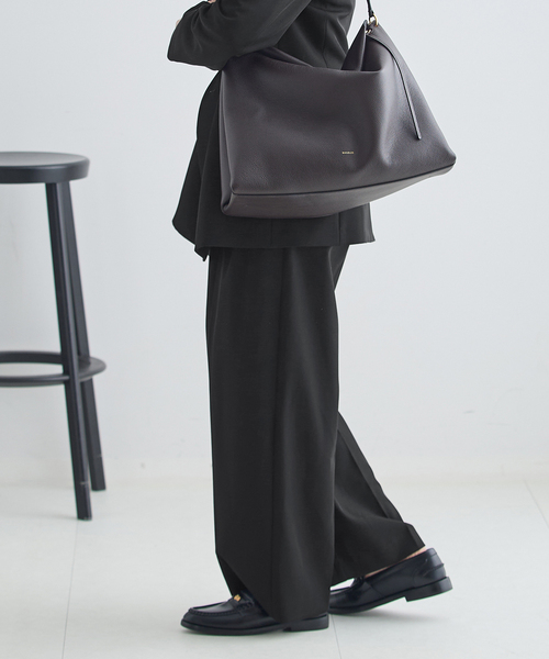 journal standard L'essage（ジャーナルスタンダードレサージュ）の「ヴィスポリギャバ パンツ(ブラック)（スラックス・レディース・ブラック・34/36/38/40）」の4枚目の写真
