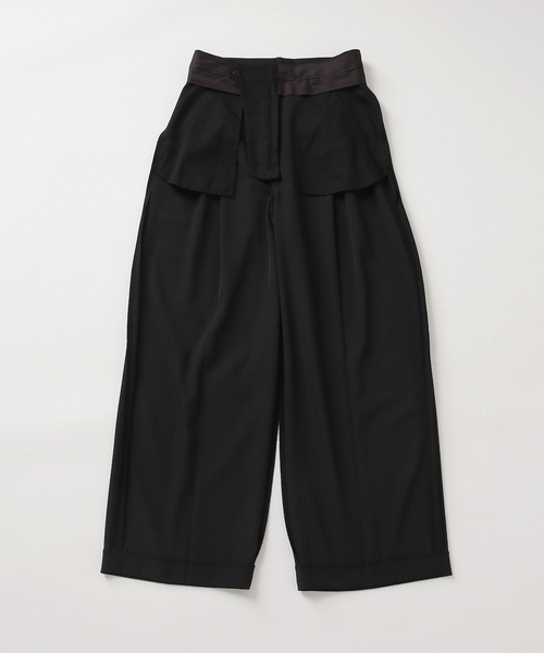 journal standard L'essage（ジャーナルスタンダードレサージュ）の「ヴィスポリギャバ パンツ(ブラック)（スラックス・レディース・ブラック・34/36/38/40）」の17枚目の写真