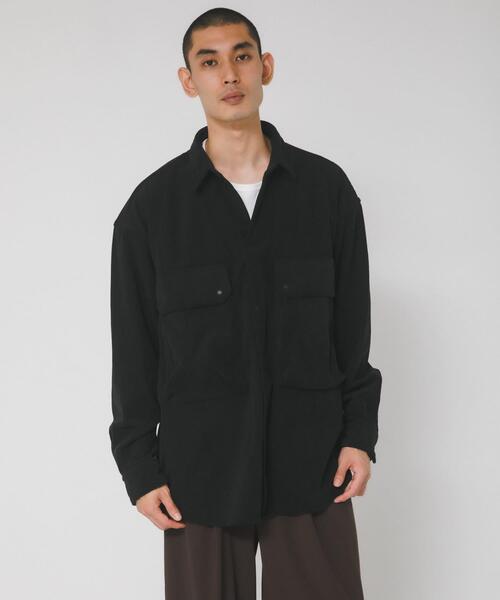 EKAL(エカル)の「SOLOTEX コーデュロイシャツ(シャツ/ブラウス・メンズ・ブラック/グレー系その他・MEDIUM/LARGE)」の3枚目の写真