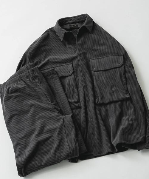 EKAL(エカル)の「SOLOTEX コーデュロイシャツ(シャツ/ブラウス・メンズ・ブラック/グレー系その他・MEDIUM/LARGE)」の13枚目の写真