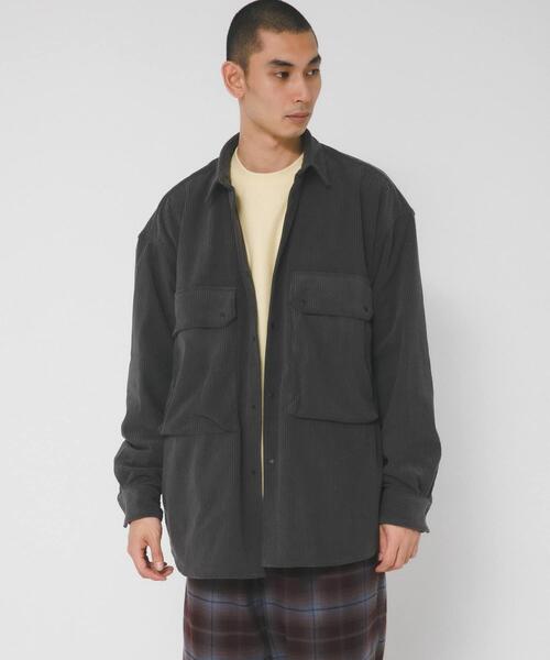 EKAL(エカル)の「SOLOTEX コーデュロイシャツ(シャツ/ブラウス・メンズ・ブラック/グレー系その他・MEDIUM/LARGE)」の14枚目の写真