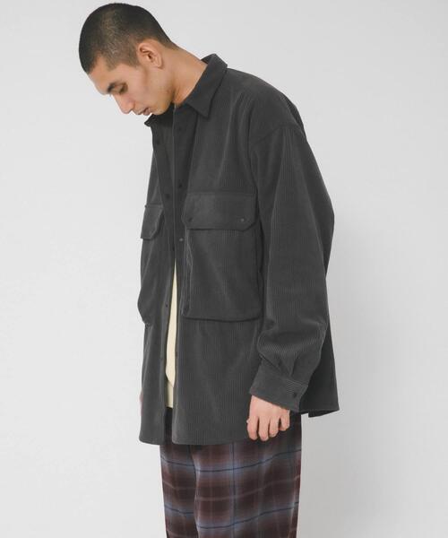 EKAL(エカル)の「SOLOTEX コーデュロイシャツ(シャツ/ブラウス・メンズ・ブラック/グレー系その他・MEDIUM/LARGE)」の15枚目の写真