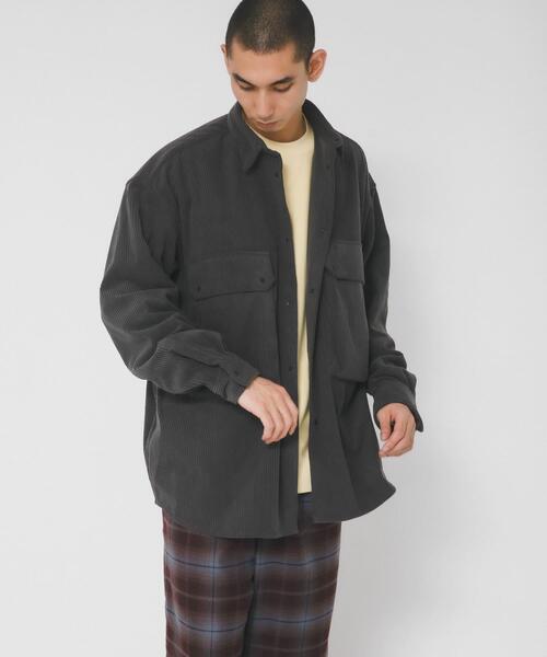 EKAL(エカル)の「SOLOTEX コーデュロイシャツ(シャツ/ブラウス・メンズ・ブラック/グレー系その他・MEDIUM/LARGE)」の17枚目の写真