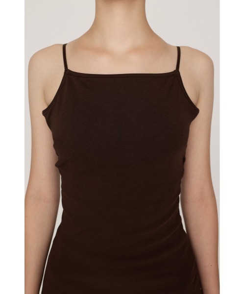 SLY(スライ)の「CUP IN BACK OPEN CAMI カップインバックオープンキャミ 秋服 カップ付き パット付き(キャミソール・レディース・ブラック/ブラウン・FREE)」の13枚目の写真