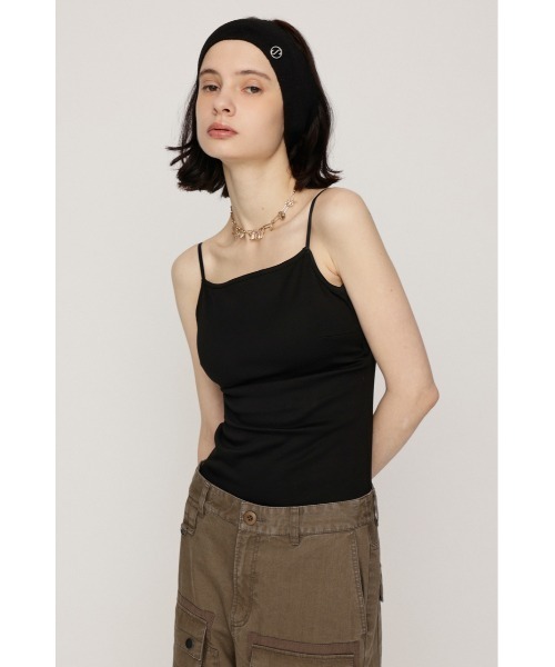 SLY(スライ)の「CUP IN BACK OPEN CAMI カップインバックオープンキャミ 秋服 カップ付き パット付き(キャミソール・レディース・ブラック/ブラウン・FREE)」の18枚目の写真