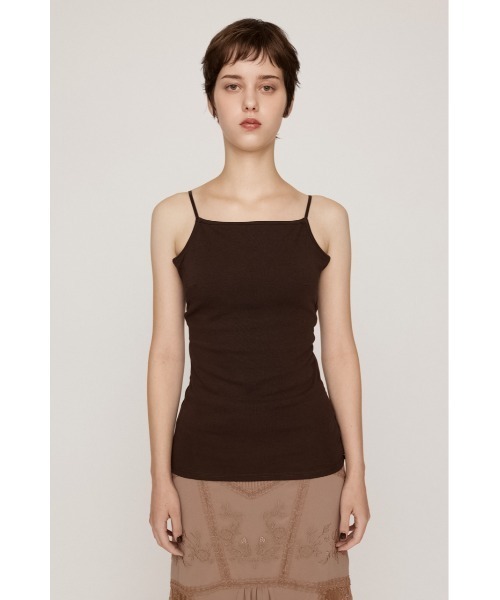 SLY(スライ)の「CUP IN BACK OPEN CAMI カップインバックオープンキャミ 秋服 カップ付き パット付き(キャミソール・レディース・ブラック/ブラウン・FREE)」の9枚目の写真
