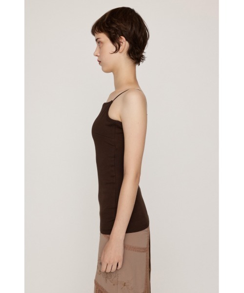SLY(スライ)の「CUP IN BACK OPEN CAMI カップインバックオープンキャミ 秋服 カップ付き パット付き(キャミソール・レディース・ブラック/ブラウン・FREE)」の10枚目の写真