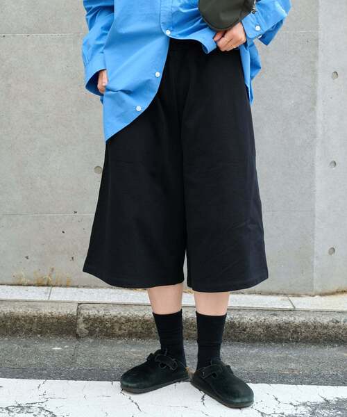 OUTDOOR PRODUCTS(アウトドアプロダクツ)の「ドライコットン裏毛ハーフパンツ(その他パンツ・レディース・チャコールグレー/ブラック・FREE)」の1枚目の写真
