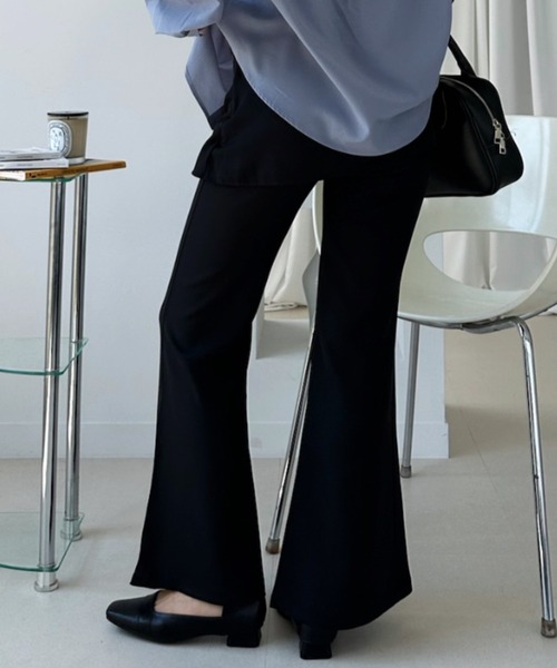 Ada.(エイダ)の「スカートレイヤード風 フレア スラックス(その他パンツ・レディース・グレー/ベージュ/ブラック・M/S)」の20枚目の写真