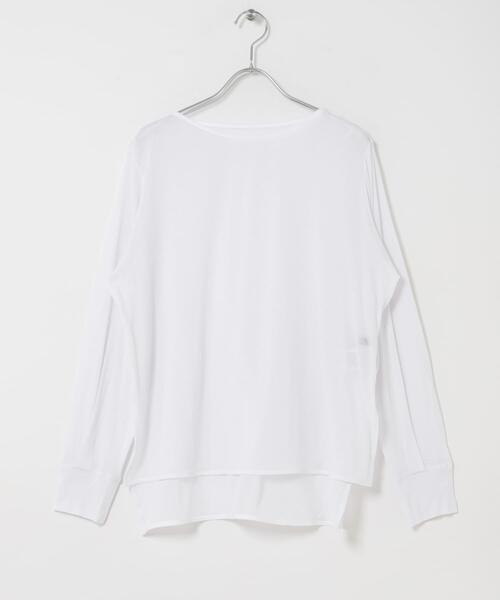 URBAN RESEARCH ROSSO WOMEN(アーバンリサーチ ロッソ)の「スーピマコットンボートネックTEE(Tシャツ/カットソー・レディース・グリーン系その他/ブルー系その他/オフホワイト・FREE)」の9枚目の写真