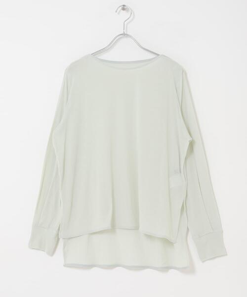 URBAN RESEARCH ROSSO WOMEN(アーバンリサーチ ロッソ)の「スーピマコットンボートネックTEE(Tシャツ/カットソー・レディース・グリーン系その他/ブルー系その他/オフホワイト・FREE)」の19枚目の写真