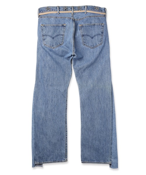 DISCOVERED(ディスカバード)の「Flower Ramponi Studs Denim Pants(デニムパンツ・メンズ・インディゴブルー・FREE)」の8枚目の写真