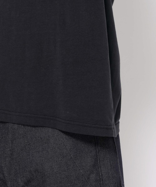 RAGEBLUE(レイジブルー)の「LOOSE NECK SHEER LONG TEE/ユルネックシアーロンT(Tシャツ/カットソー・メンズ・ホワイト/ブラック・LARGE/MEDIUM)」の9枚目の写真