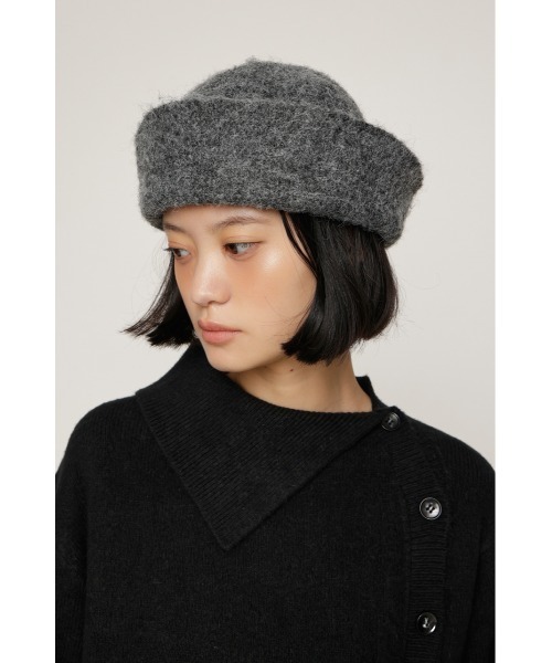 SLY(スライ)の「FLUFFY SAILOR HAT フラッフィーセーラーハット(ハット・レディース・杢グレー/ブラック・FREE)」の2枚目の写真
