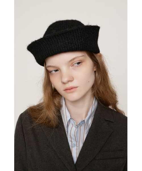 SLY(スライ)の「FLUFFY SAILOR HAT フラッフィーセーラーハット(ハット・レディース・杢グレー/ブラック・FREE)」の8枚目の写真