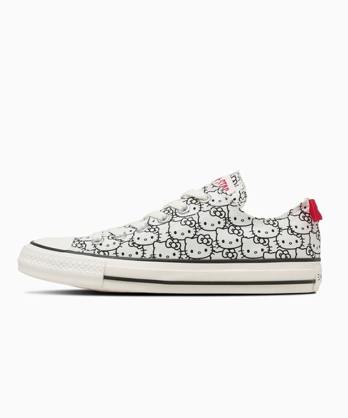 CONVERSE（コンバース）の「CONVERSE/コンバース/ALL STAR OX / HELLO KITTY / オールスターOX/ハローキティ（スニーカー・レディース・ホワイト・4/4.5/5.5/5）」の2枚目の写真