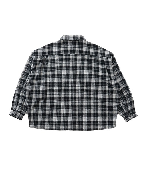 RULE THE FATE（ルールザフェイト）の「RTF OVERSIZE CHECK SHIRTS/オーバーサイズチェックシャツ（シャツ/ブラウス・メンズ・ブラック・1/2）」の2枚目の写真