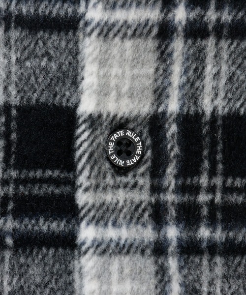 RULE THE FATE（ルールザフェイト）の「RTF OVERSIZE CHECK SHIRTS/オーバーサイズチェックシャツ（シャツ/ブラウス・メンズ・ブラック・1/2）」の3枚目の写真