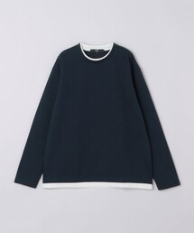 リンクス ジャカード フェイク レイヤード ロンT◆