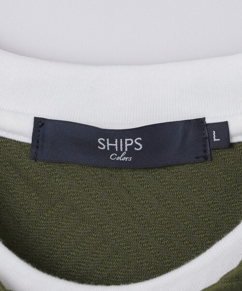SHIPS Colors(シップス カラーズ)の「リンクス ジャカード フェイク レイヤード ロンT◆(Tシャツ/カットソー・メンズ・オリーブ/ネイビー/レンガ・MEDIUM/LARGE/X-LARGE)」の6枚目の写真