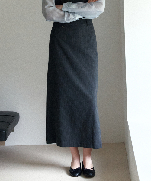 YUPPE（ヨッペ）の「ロングラインスカート_ストライプ（スカート・レディース・その他・SMALL/MEDIUM）」の2枚目の写真