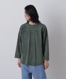 YLEVE / PIGMENT DYED COTTON FOOTBALL T