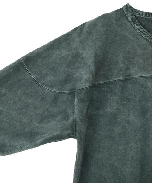 YLEVE（イレーヴ）の「YLEVE / PIGMENT DYED COTTON FOOTBALL T（Tシャツ/カットソー・メンズ・ホワイト/グリーン/レッド系その他4・4）」の16枚目の写真
