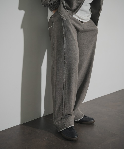 THE GOODLAND MARKET(ザグッドランドマーケット)の「ザ グッドランド マーケット UPCYCLE CUT WIDEPANTS(その他パンツ・メンズ・チャコールグレー・1/2/3)」の4枚目の写真