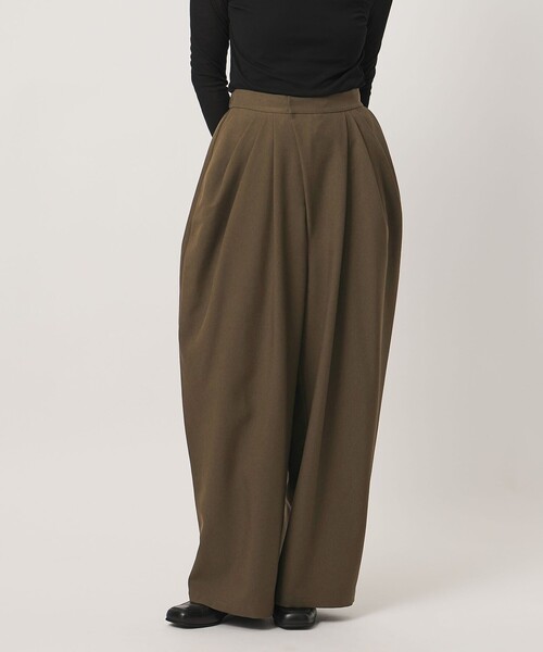 MARW UNITED ARROWS(マルゥ ユナイテッドアローズ)の「<MARW UNITED ARROWS>デザイン タック パンツ 撥水(その他パンツ・レディース・ブラック/ダークブラウン・38/36/34)」の13枚目の写真