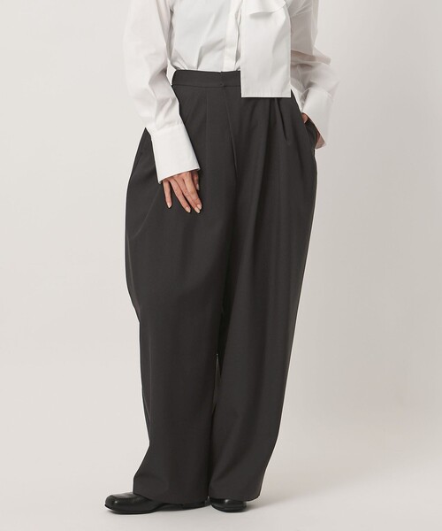 MARW UNITED ARROWS(マルゥ ユナイテッドアローズ)の「<MARW UNITED ARROWS>デザイン タック パンツ 撥水(その他パンツ・レディース・ブラック/ダークブラウン・38/36/34)」の18枚目の写真