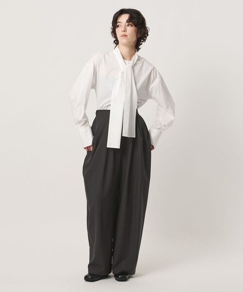 MARW UNITED ARROWS(マルゥ ユナイテッドアローズ)の「<MARW UNITED ARROWS>デザイン タック パンツ 撥水(その他パンツ・レディース・ブラック/ダークブラウン・38/36/34)」の19枚目の写真