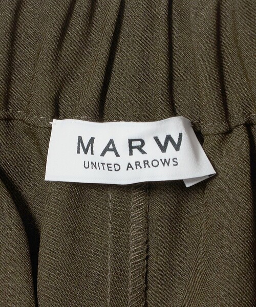 MARW UNITED ARROWS(マルゥ ユナイテッドアローズ)の「<MARW UNITED ARROWS>デザイン タック パンツ 撥水(その他パンツ・レディース・ブラック/ダークブラウン・38/36/34)」の11枚目の写真