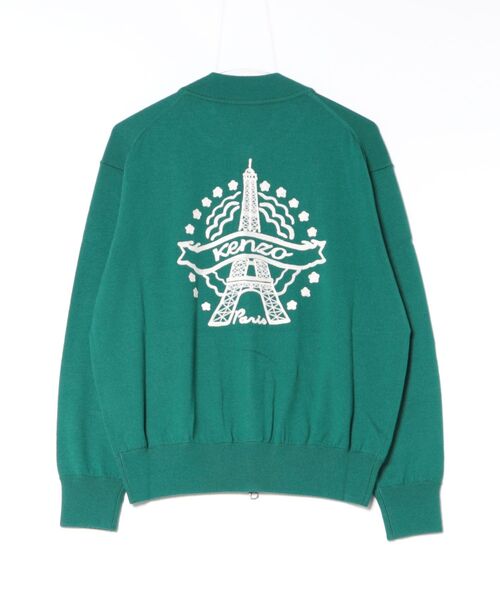 KENZO（ケンゾー）の「RWS KENZO EIFFEL TOWER DESIGN ZIP UP CARDIGAN（カーディガン/ボレロ・メンズ・グリーン系その他・LARGE/SMALL/MEDIUM）」の2枚目の写真