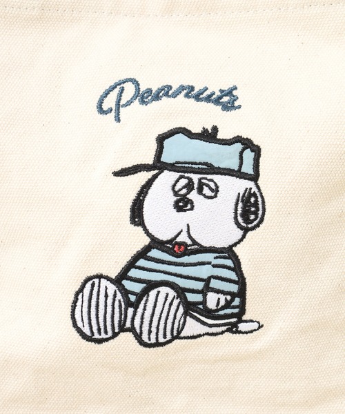 PEANUTS(ピーナッツ)の「スヌーピー ショルダーミニトートバッグ ミニバッグ T-shirt SNOOPY(トートバッグ・レディース・キナリ/ブラック・FREE)」の11枚目の写真