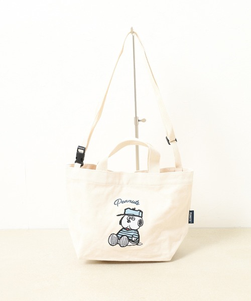 PEANUTS(ピーナッツ)の「スヌーピー ショルダーミニトートバッグ ミニバッグ T-shirt SNOOPY(トートバッグ・レディース・キナリ/ブラック・FREE)」の16枚目の写真