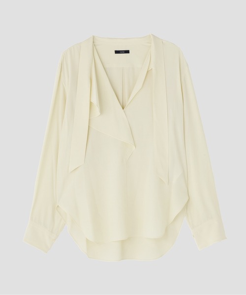 YLEVE(イレーヴ)の「YLEVE / RAYON DE CHINE RUFFLE BLOUSE(シャツ/ブラウス・レディース・イエロー/グレー・1/0)」の22枚目の写真