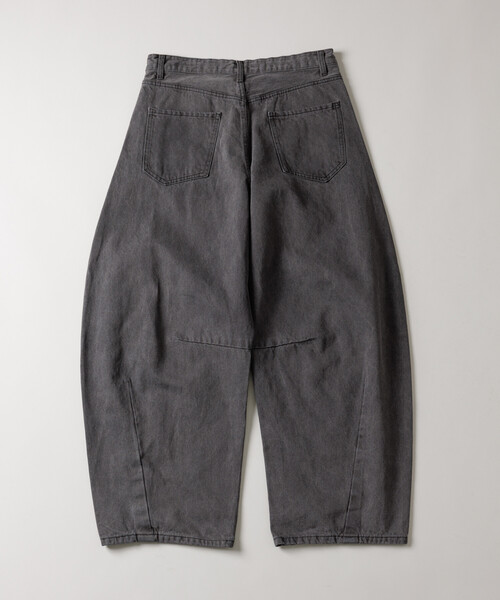 FREAK'S STORE（フリークスストア）の「ワイドシルエット カーブ デニムパンツ/ダメージ加工（デニムパンツ・メンズ・ネイビー/ブラック/インディゴブルー/サックスブルー・SMALL/LARGE/MEDIUM）」の13枚目の写真