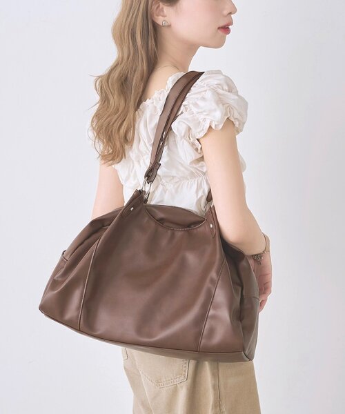 Kastane(カスタネ)の「【WEB限定】セパレートミドルBAG(トートバッグ・レディース・ブラウン/ベージュ・FREE)」の4枚目の写真