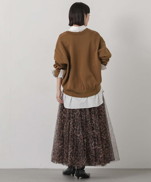 Gready Brilliant(グレディブリリアン)の「wジャガードヘンリーネックプルオーバー(ニット/セーター・レディース・レッド/ブラウン・38)」の22枚目の写真
