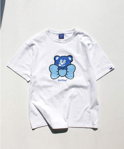 BadBlue(バッドブルー)の「Ribbon BadBear Tee White(Tシャツ/カットソー・レディース・その他・1/2)」の1枚目の写真