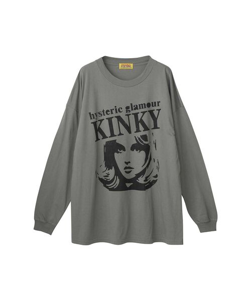 HYSTERIC GLAMOUR(ヒステリックグラマー)の「HYSTERIC KINKY Tシャツ(Tシャツ/カットソー・レディース・ベージュ/ブラック/カーキ・FREE)」の3枚目の写真